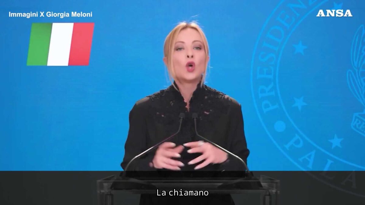 Meloni: «La cultura woke cerca di dividere Italia e Usa»